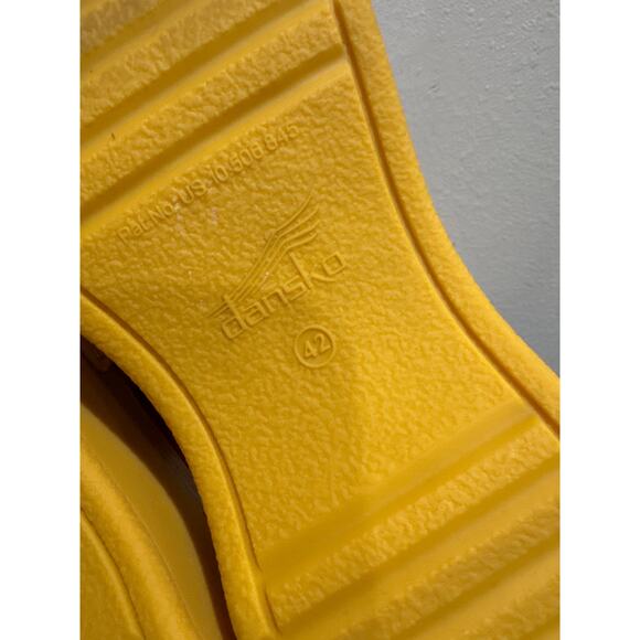 Dansko Roxie Yellow Sandals size 42 (11.5) - Picture 7 of 8